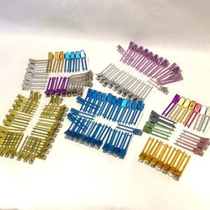 Vintage metal hair clips retro pin curl hairdresser 1940s 1950s England